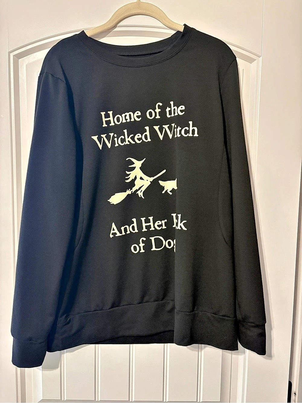 Witch Graphic Sweatshirt in Black Like New